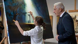 Young Artist Creates Masterpiece, Renowned Collector Walks In—The Unexpected Happens Next!