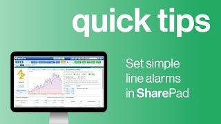 ShareScope (formerly SharePad) - Setting simple line alarms | Quick tips