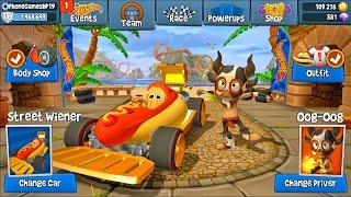 Hot Dog Street Wiener Gold Skin Unlock | Beach Buggy Racing 2 Hot Wheels