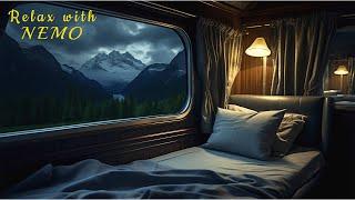 Night Train Journey with Relaxing Train Sounds | Cozy Sleeper Car Ambience for Relaxation & Sleeping