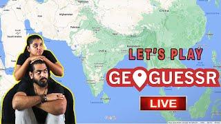 PLAYING GEOGUESSR ON LIVE SESSION | thedoubletdiary