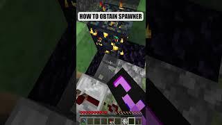 HOW TO GET SPAWNER IN SURVIVAL MIONECRAFT #shorts