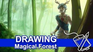 Drawing: Magical Forest