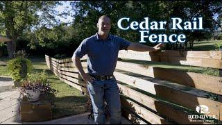 Cedar Rail Fence || Red River Outdoor Living and Landscapes