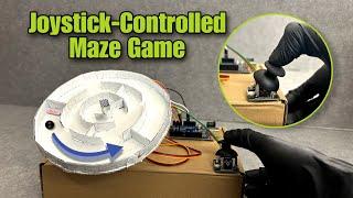 Joystick-Controlled Maze Game with Arduino & Servo Motors