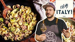 Pasta wie in Apulien: Orecchiette mit Brokkoli und Salsciccia