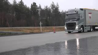 Volvo Trucks - Emergency braking at its best!