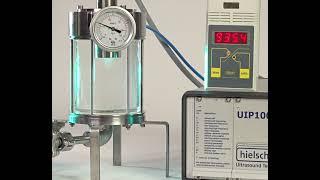 Ultraschallkavitation unter Druck – 1000 Watt Hielscher Sonicator