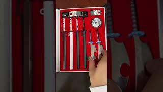 Demon Slayer Anime Peripheral Alloy Sword Model Gift Box Unboxing