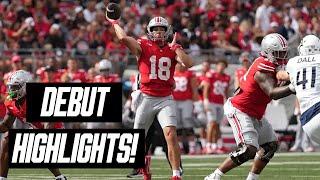 Will Howard Ohio State debut highlights vs. Akron!