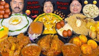 EATING SPICY STREET FOOD VS HOME FOOD CHALLENGING VIRAL VIDEO WITH PUNISHMENT MUTTON, EGG, CHICKEN