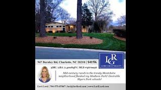 Ranch style home for sale in Montclaire South Charlotte NC | Lord Group Realty