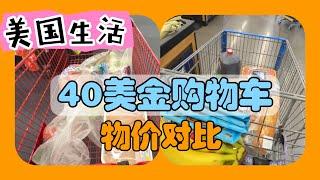 美国生活16丨40美金在美国超市能买到什么？两家平民超市购买力对比。美国物价比拼