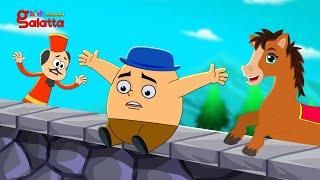 Humpty Dumpty Sat on a Wall | English Nursery Rhymes for Children | Galatta Kids | Kids Song