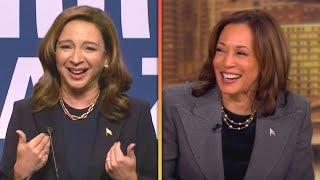 Kamala Harris REACTS to Maya Rudolph's SNL Impression of Her