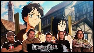 FIRST TIME WATCHING ANIME! | Attack on Titan 1x1 "To You, in 2000 Years" Reaction