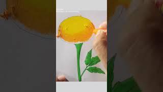 #merigoldflower #drawing #painting #technique #artwork