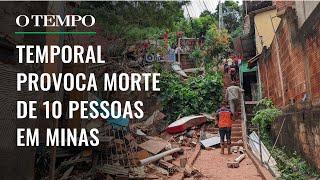 Forte chuva causa a morte de 10 pessoas no Vale do Aço, em Minas Gerais