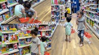 Fun and exciting toy hunt at the store with Hamsha and Hazel