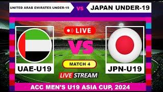 United Arab Emirates Under-19 vs Japan Under-19 ODI Live Cricket | English Commentary