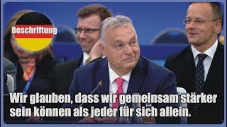 Eröffnungsrede von Viktor Orbán anlässlich der Eröffnung der 5  Tagung der Staats  und Regierungsche