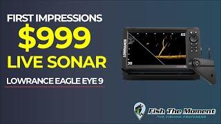 30min Uncut Footage of NEW $999 Live Sonar + Fish Catches | Lowrance Eagle Eye 9 First Impressions