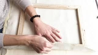 Stapling Monks Cloth to frame - Overall flow