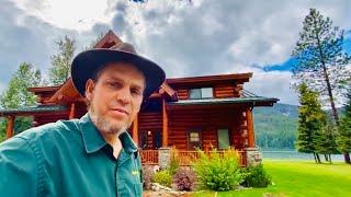 Montana Lodge Log Home Tour With New Clients