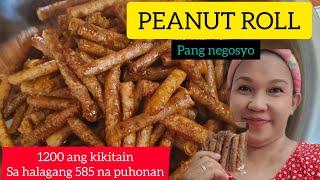 HOW TO MAKE PEANUT ROLL PANG NEGOSYO WITH COMPLETE COSTING |  BUSINESS IDEAS | TWEETIEBIRDS VLOG