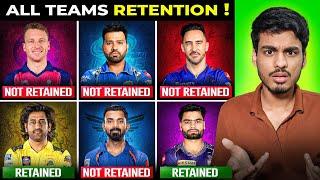 IPL 2025 : My Picks for All 10 Teams Retention | IPL Retention 2025 | IPL 2025 Retention List