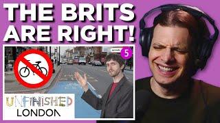 American Reacts to Cycling In London!