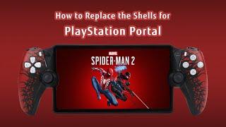 How to Replace the Shells of PlayStation Portal #playstation #playstationportal #ps5 #spiderman