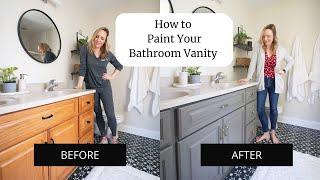 How to Paint Your Bathroom Vanity