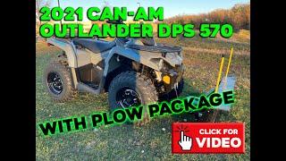 2021 CAN-AM OUTLANDER DPS 570 WITH PLOW PACKAGE | Action Power Sports