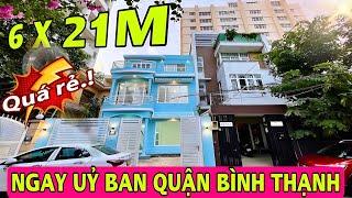 Bán nhà Bình Thạnh giáp quận 1 ngay chợ Bà Chiểu | Ngang 6 X 21M ngay khu nhà phố - biệt thự