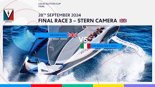 Louis Vuitton Cup Final Race 3 Port Entry Stern Camera - INEOS Britannia | ABANDONED