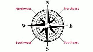 What are cardinal directions and a compass rose?