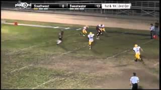 Sweetwater Wr #9 Zach Crutcher Acrobatic Catch and Croosfield Run