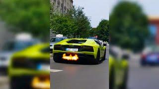  Aventador S Capristo Exhaust - Flames #aventador #lamborghini #shorts