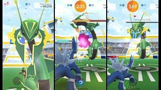 Mega Rayquaza Raid in Pokémon GO Fest 2023 Global with 6 Trainers - Need to Rejoin