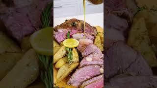 Perfect every time  Roasted Leg of Lamb with Potatoes #shorts