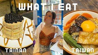 taiwan vlog | what I eat, night market & cafes  (tainan)