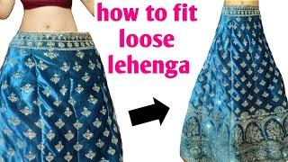 lehnge ki fitting kaise karen || how to make readymade lehenga stitching and fitting || lehnga choli