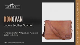 Donovan Brown Leather Satchel | In Function