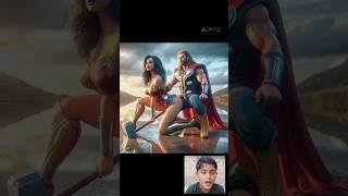 wonder woman taked the thor of hammer  #shortsviral #marvel #avengers #shorts #wonderwoman