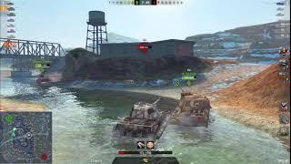 WoT Blitz Gameplay | Tiger II | Canyon