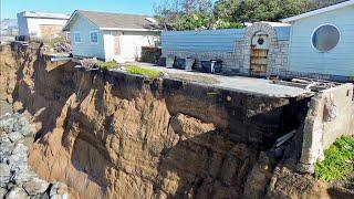 Pacifica coastal EROSION bluffs COLLAPSE