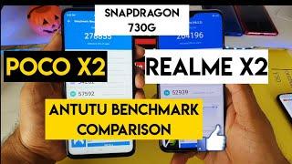 Poco x2 vs realme x2 antutu benchmark comparison