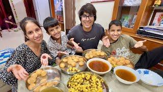 Gol Gappa Eating Challenge  Brother Vs Sister