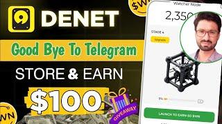 deNet storage app | New earning app today | A DePin Crypto Project | Earn Online @QamarZiaAli